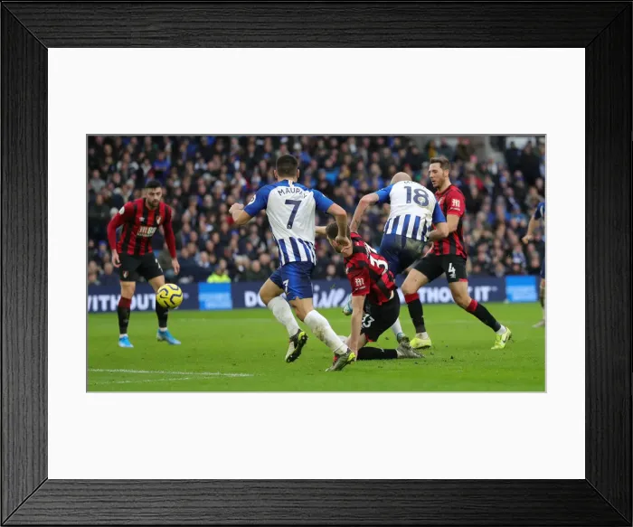 Framed Print : Premier League Showdown: Brighton & Hove Albion vs Bournemouth at American Express Community Stadium (28DEC19)