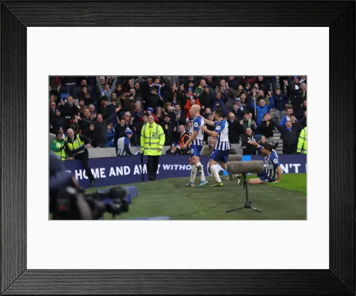 Framed Print : Premier League Showdown: Brighton & Hove Albion vs Bournemouth at American Express Community Stadium (28DEC19)