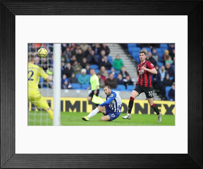 Framed Print : Premier League Showdown: Brighton & Hove Albion vs Bournemouth at American Express Community Stadium (28DEC19) Framed Print : Premier League Showdown: Brighton & Hove Albion vs Bournemouth at American Express Community Stadium (28DEC19)