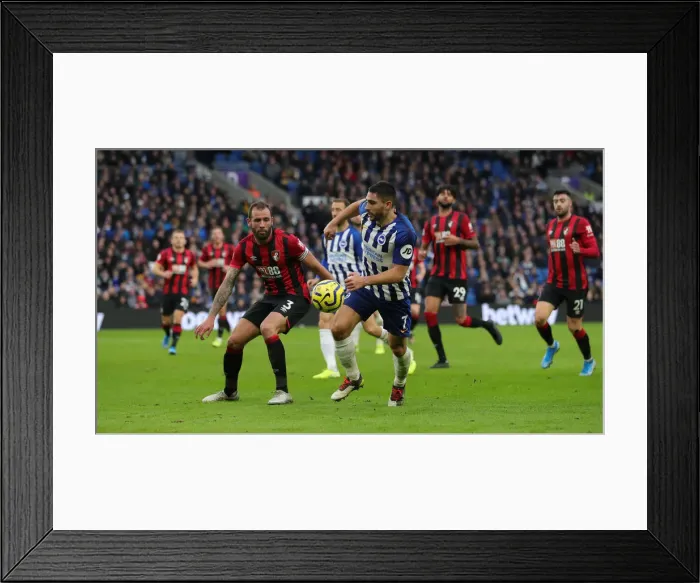 Framed Print : Premier League Showdown: Brighton & Hove Albion vs. Bournemouth at American Express Community Stadium (28DEC19)