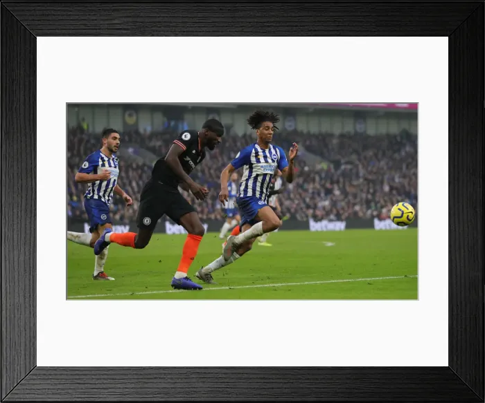 Framed Print : Intense Premier League Showdown: Brighton & Hove Albion vs. Chelsea (01JAN20)