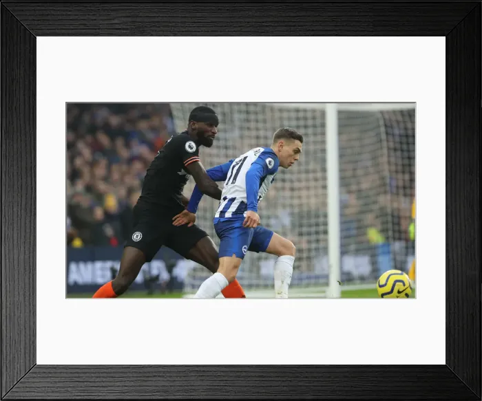 Framed Print : Brighton and Hove Albion vs. Chelsea: A Premier League Battle at American Express Community Stadium (01.01.20)