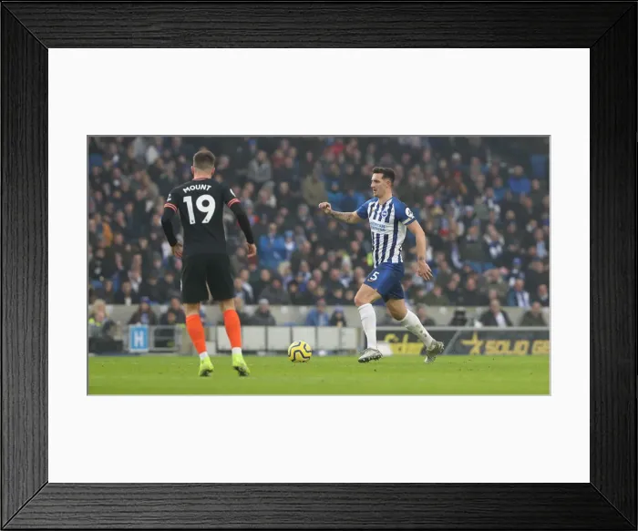 Framed Print : Brighton and Hove Albion vs. Chelsea: A Premier League Battle at American Express Community Stadium (01.01.20)