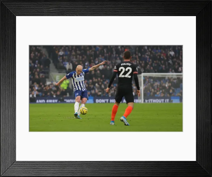 Framed Print : Brighton and Hove Albion vs. Chelsea: A Premier League Battle at American Express Community Stadium (01.01.20)