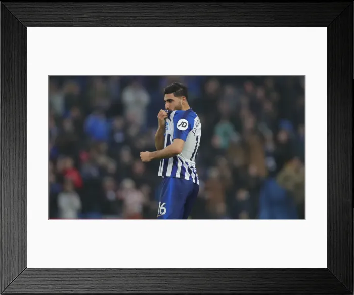 Framed Print : Brighton and Hove Albion vs. Chelsea: A Premier League Battle at American Express Community Stadium (01.01.20)