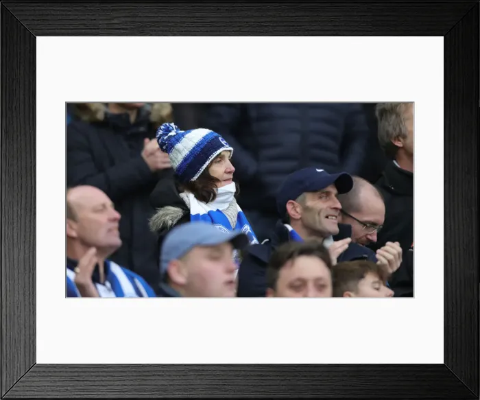 Framed Print : Brighton and Hove Albion vs. Chelsea: A Premier League Battle at American Express Community Stadium (01.01.20)