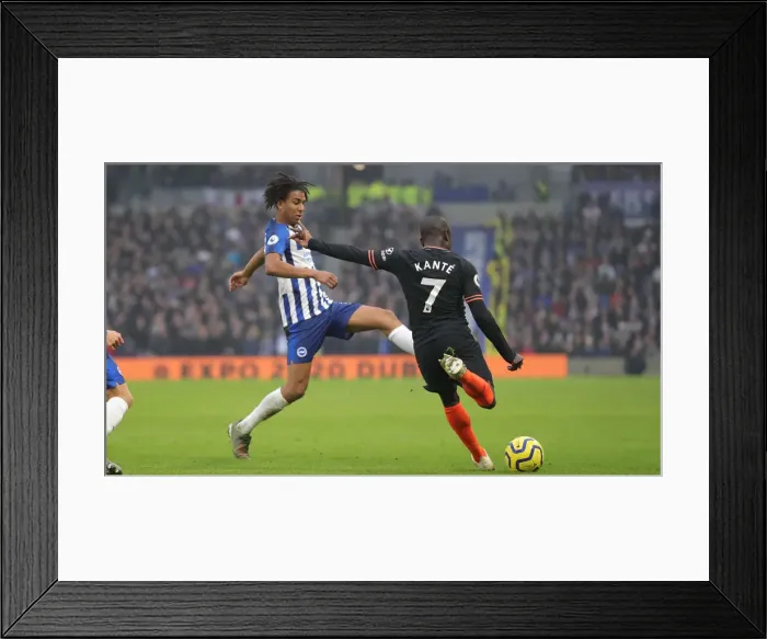 Framed Print : Brighton and Hove Albion vs. Chelsea: A Premier League Battle at American Express Community Stadium (01.01.20)