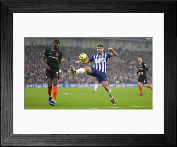Framed Print : Brighton and Hove Albion vs. Chelsea: A Premier League Battle at American Express Community Stadium (01.01.20)