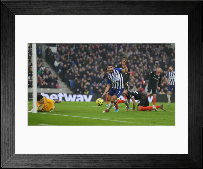 Framed Print : Premier League Showdown: Brighton & Hove Albion vs. Chelsea (01JAN20) - American Express Community Stadium