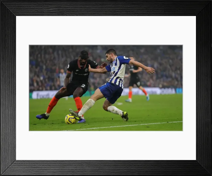 Framed Print : Brighton and Hove Albion vs. Chelsea: A Premier League Battle at American Express Community Stadium (01.01.20)