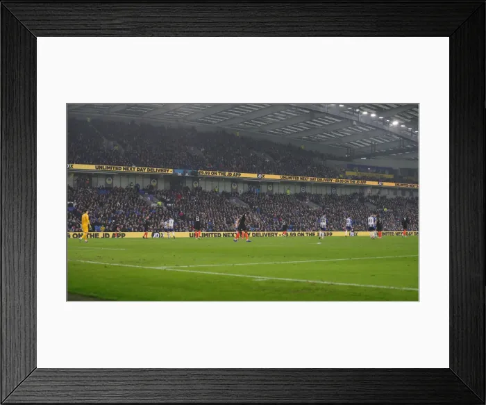 Framed Print : Brighton and Hove Albion vs. Chelsea: A Premier League Battle at American Express Community Stadium (01.01.20)