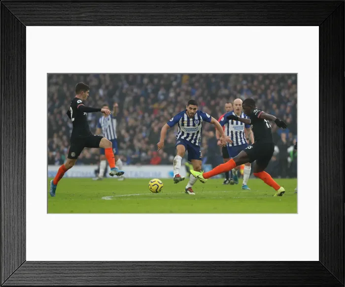 Framed Print : Brighton and Hove Albion vs. Chelsea: A Premier League Battle at American Express Community Stadium (01.01.20) Framed Print : Brighton and Hove Albion vs. Chelsea: A Premier League Battle at American Express Community Stadium (01.01.20)