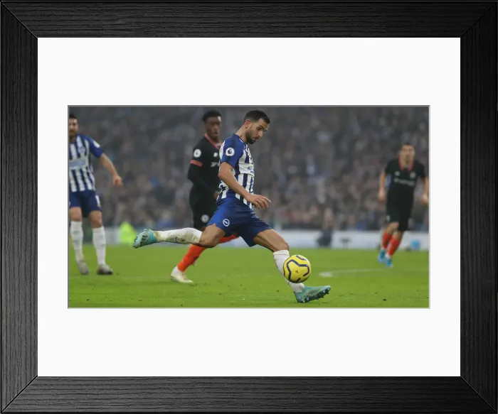 Framed Print : Brighton and Hove Albion vs. Chelsea: A Premier League Battle at American Express Community Stadium (01.01.20)