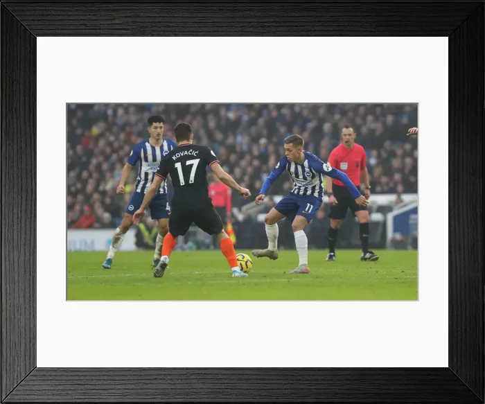 Framed Print : Brighton and Hove Albion vs. Chelsea: A Premier League Battle at American Express Community Stadium (01.01.20) Framed Print : Brighton and Hove Albion vs. Chelsea: A Premier League Battle at American Express Community Stadium (01.01.20)