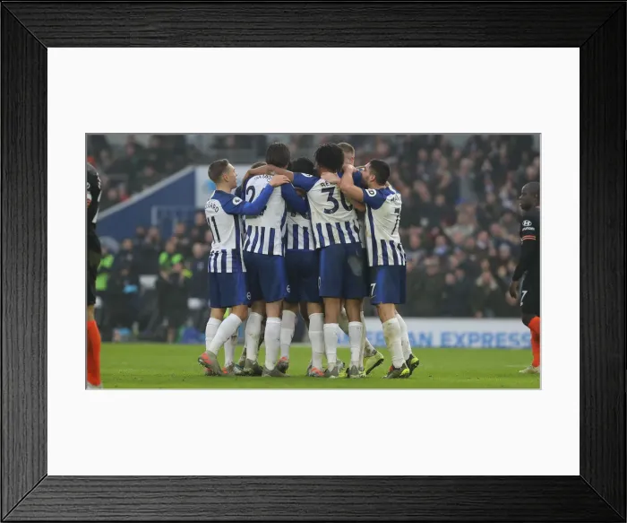 Framed Print : Premier League Showdown: Brighton & Hove Albion vs. Chelsea (01JAN20) - American Express Community Stadium Framed Print : Premier League Showdown: Brighton & Hove Albion vs. Chelsea (01JAN20) - American Express Community Stadium
