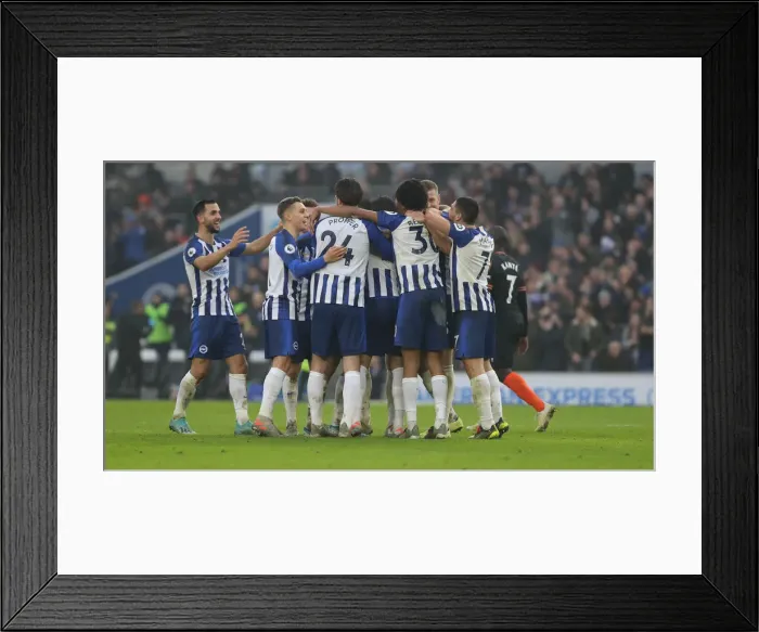 Framed Print : Brighton and Hove Albion vs. Chelsea: A Premier League Battle at American Express Community Stadium (01.01.20) Framed Print : Brighton and Hove Albion vs. Chelsea: A Premier League Battle at American Express Community Stadium (01.01.20)