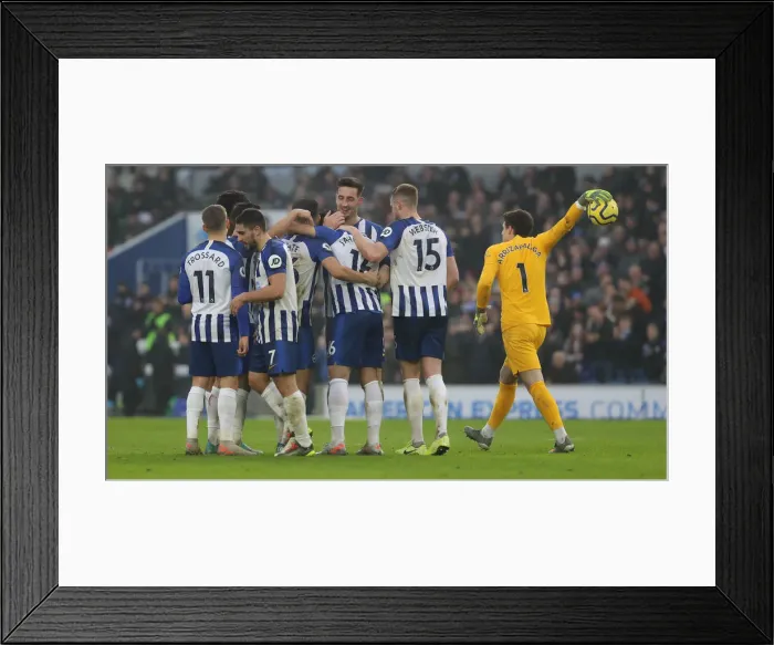 Framed Print : Brighton and Hove Albion vs. Chelsea: A Premier League Battle at American Express Community Stadium (01.01.20) Framed Print : Brighton and Hove Albion vs. Chelsea: A Premier League Battle at American Express Community Stadium (01.01.20)