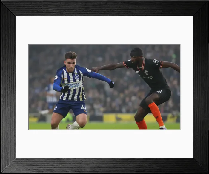 Framed Print : Brighton and Chelsea Clash at the American Express Community Stadium: Premier League Rivalry (01.01.20)