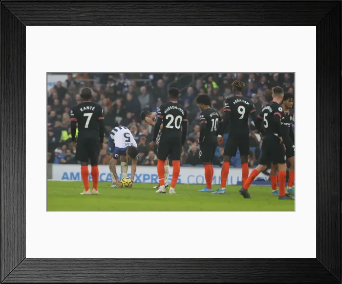 Framed Print : Brighton and Hove Albion vs. Chelsea: A Premier League Battle at American Express Community Stadium (01.01.20)