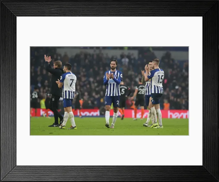 Framed Print : Brighton and Hove Albion vs. Chelsea: A Premier League Battle at American Express Community Stadium (01.01.20)