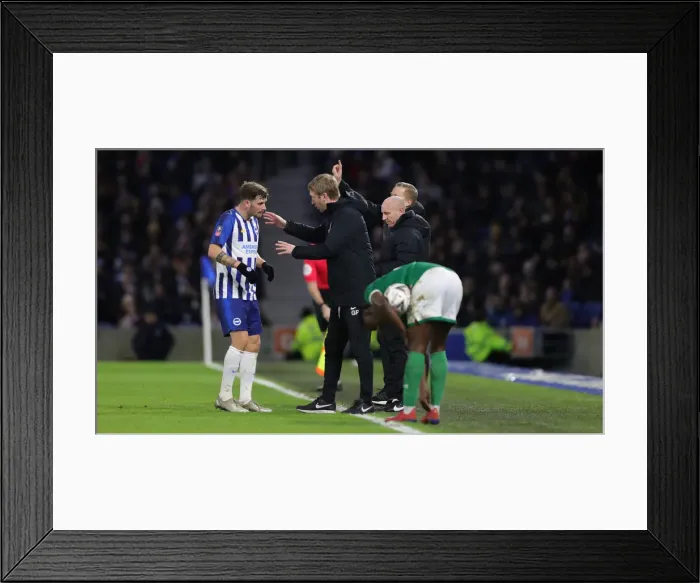 Framed Print : FA Cup 3rd Round: Brighton & Hove Albion vs. Sheffield Wednesday (04.01.20) - American Express Community Stadium Framed Print : FA Cup 3rd Round: Brighton & Hove Albion vs. Sheffield Wednesday (04.01.20) - American Express Community Stadium