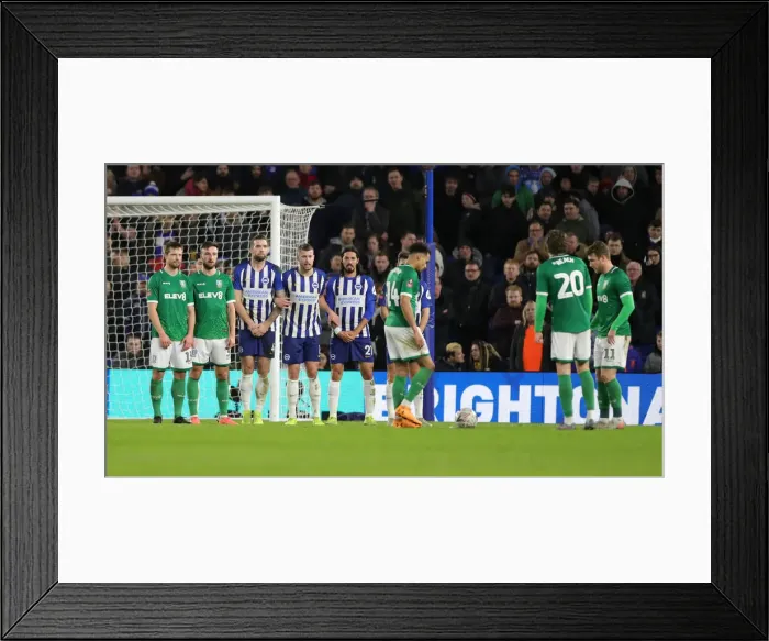 Framed Print : Brighton and Hove Albion vs. Sheffield Wednesday: FA Cup 3rd Round Battle at American Express Community Stadium (04JAN20) Framed Print : Brighton and Hove Albion vs. Sheffield Wednesday: FA Cup 3rd Round Battle at American Express Community Stadium (04JAN20)