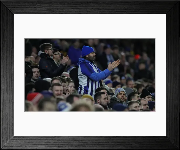 Framed Print : Brighton and Hove Albion vs. Sheffield Wednesday: FA Cup 3rd Round Battle at American Express Community Stadium (04.01.20) Framed Print : Brighton and Hove Albion vs. Sheffield Wednesday: FA Cup 3rd Round Battle at American Express Community Stadium (04.01.20)