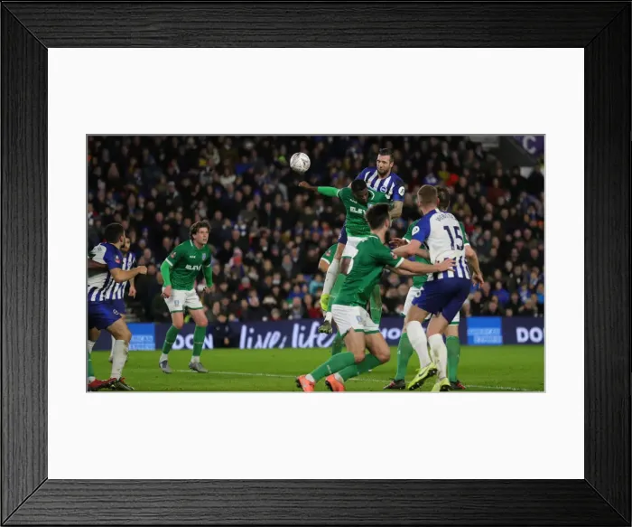 Framed Print : Brighton & Hove Albion vs. Sheffield Wednesday: FA Cup Showdown at American Express Community Stadium (04.01.20) Framed Print : Brighton & Hove Albion vs. Sheffield Wednesday: FA Cup Showdown at American Express Community Stadium (04.01.20)