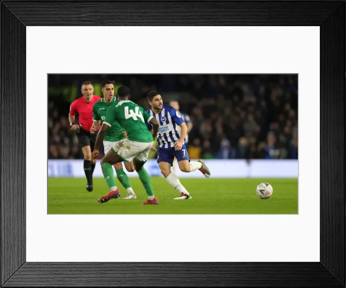 Framed Print : Brighton and Hove Albion vs. Sheffield Wednesday: FA Cup 3rd Round Clash at American Express Community Stadium (04JAN20) Framed Print : Brighton and Hove Albion vs. Sheffield Wednesday: FA Cup 3rd Round Clash at American Express Community Stadium (04JAN20)