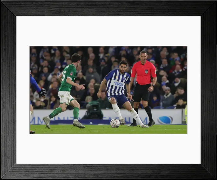 Framed Print : FA Cup Third Round: Brighton & Hove Albion vs. Sheffield Wednesday at American Express Community Stadium (04.01.20) Framed Print : FA Cup Third Round: Brighton & Hove Albion vs. Sheffield Wednesday at American Express Community Stadium (04.01.20)