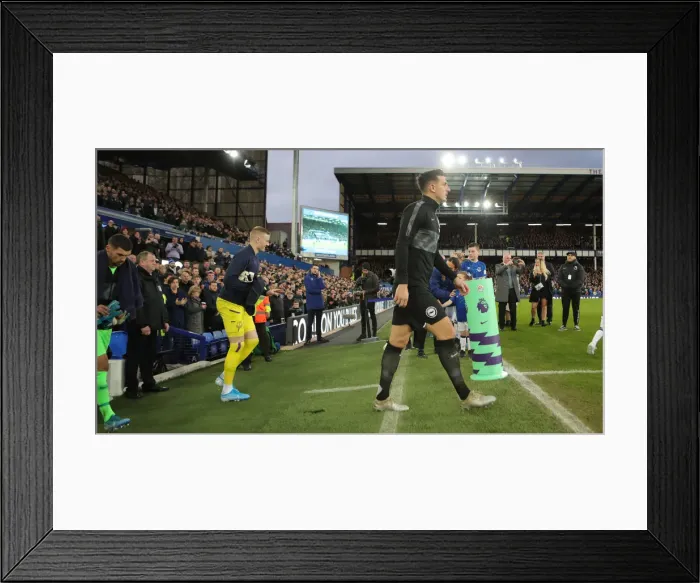 Framed Print : Intense Premier League Showdown: Everton vs. Brighton and Hove Albion at Goodison Park (11JAN20)