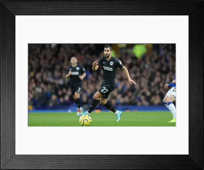 Framed Print : Intense Premier League Showdown: Everton vs. Brighton and Hove Albion at Goodison Park (11JAN20)