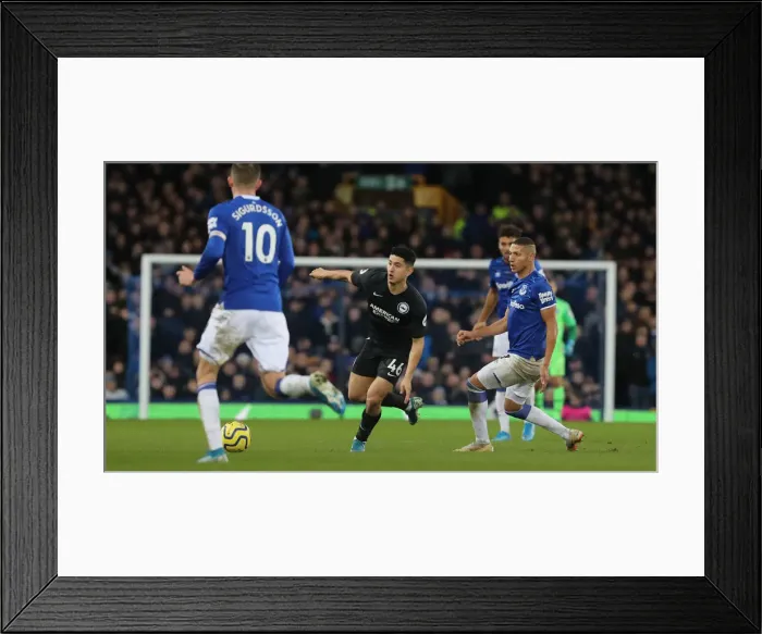 Framed Print : Intense Premier League Showdown: Everton vs. Brighton and Hove Albion at Goodison Park (11Jan20)