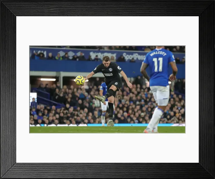 Framed Print : Intense Premier League Showdown: Everton vs. Brighton and Hove Albion at Goodison Park (11Jan20)