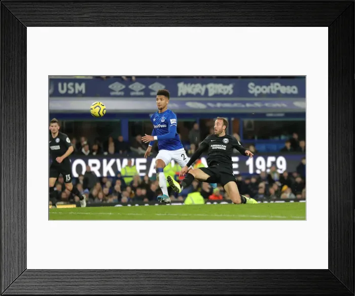 Framed Print : Intense Premier League Showdown: Everton vs. Brighton and Hove Albion at Goodison Park (11JAN20) Framed Print : Intense Premier League Showdown: Everton vs. Brighton and Hove Albion at Goodison Park (11JAN20)