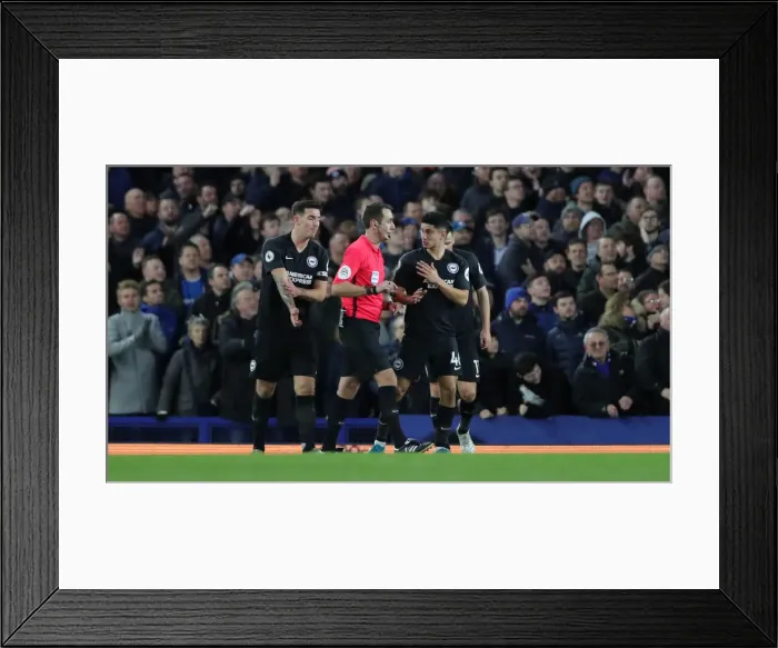 Framed Print : Premier League: Everton vs. Brighton & Hove Albion Clash at Goodison Park on 11Jan20 Framed Print : Premier League: Everton vs. Brighton & Hove Albion Clash at Goodison Park on 11Jan20