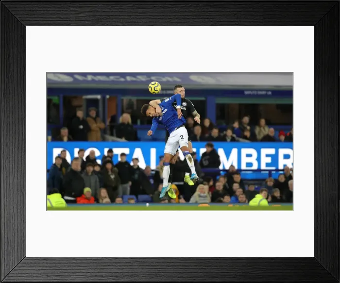 Framed Print : Intense Premier League Showdown: Everton vs. Brighton and Hove Albion at Goodison Park (11Jan20)