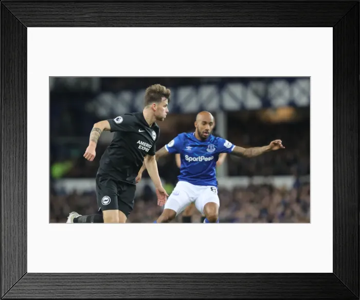 Framed Print : Intense Premier League Showdown: Everton vs. Brighton and Hove Albion at Goodison Park (11JAN20)