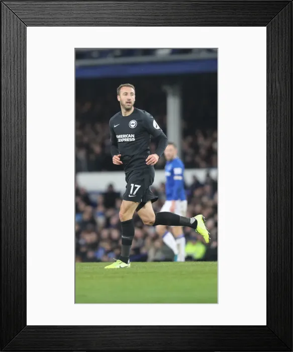 Framed Print : Intense Premier League Showdown: Everton vs. Brighton and Hove Albion at Goodison Park (11JAN20)