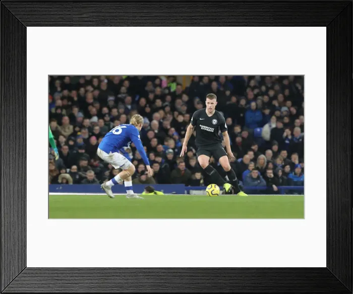 Framed Print : Intense Premier League Showdown: Everton vs. Brighton and Hove Albion at Goodison Park (11JAN20)