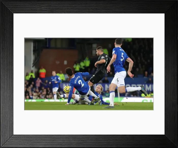 Framed Print : Premier League Showdown: Everton vs. Brighton and Hove Albion at Goodison Park (11JAN20) Framed Print : Premier League Showdown: Everton vs. Brighton and Hove Albion at Goodison Park (11JAN20)