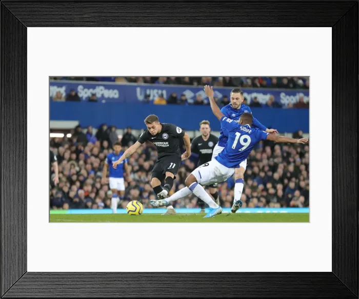 Framed Print : Premier League Showdown: Everton vs. Brighton and Hove Albion at Goodison Park (11JAN20) Framed Print : Premier League Showdown: Everton vs. Brighton and Hove Albion at Goodison Park (11JAN20)