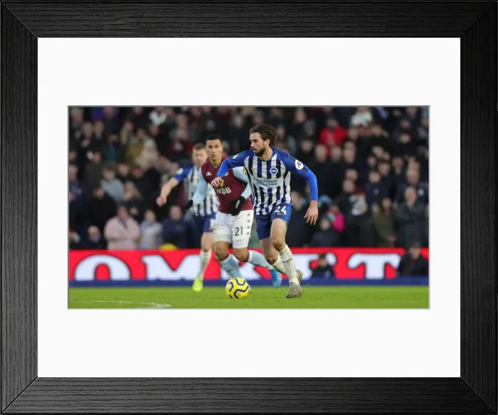 Framed Print : Brighton and Hove Albion vs. Aston Villa: A Premier League Clash at American Express Community Stadium (January 18, 2020)