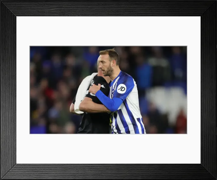 Framed Print : Brighton & Hove Albion vs. Aston Villa: A Premier League Clash at American Express Community Stadium (January 18, 2020)