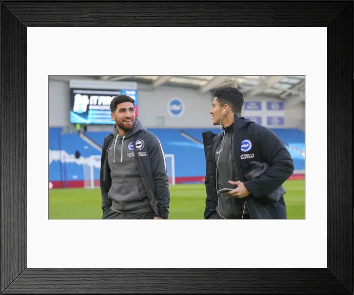 Framed Print : Brighton and Hove Albion vs. Aston Villa: A Premier League Battle at American Express Community Stadium (January 18, 2020)