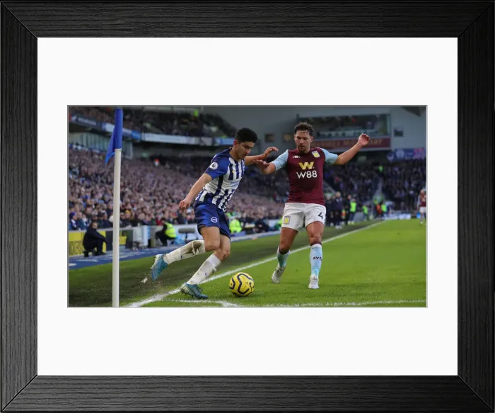 Framed Print : Brighton and Hove Albion vs. Aston Villa: January Showdown in the Premier League (18th Jan 2020)