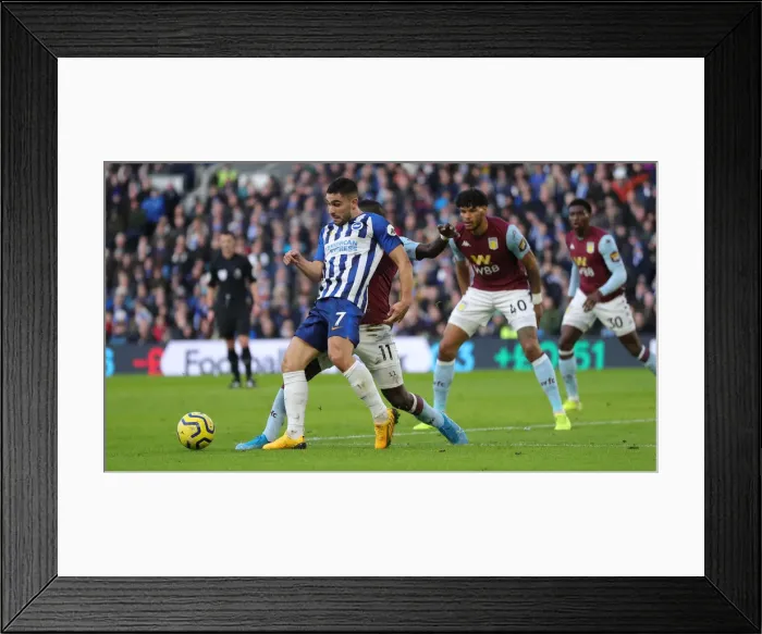 Framed Print : Brighton and Hove Albion vs Aston Villa: A Premier League Clash at American Express Community Stadium (January 18, 2020)