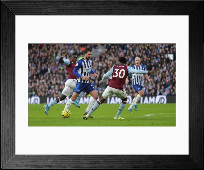 Framed Print : Brighton and Hove Albion vs. Aston Villa: A Premier League Clash at American Express Community Stadium (January 18, 2020) Framed Print : Brighton and Hove Albion vs. Aston Villa: A Premier League Clash at American Express Community Stadium (January 18, 2020)