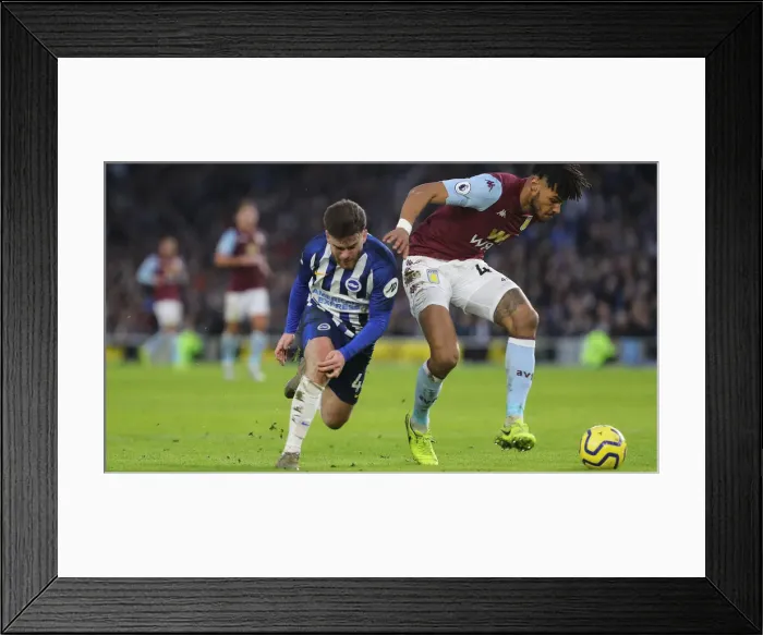 Framed Print : Brighton and Hove Albion vs Aston Villa: A Premier League Clash at American Express Community Stadium (18th January 2020)