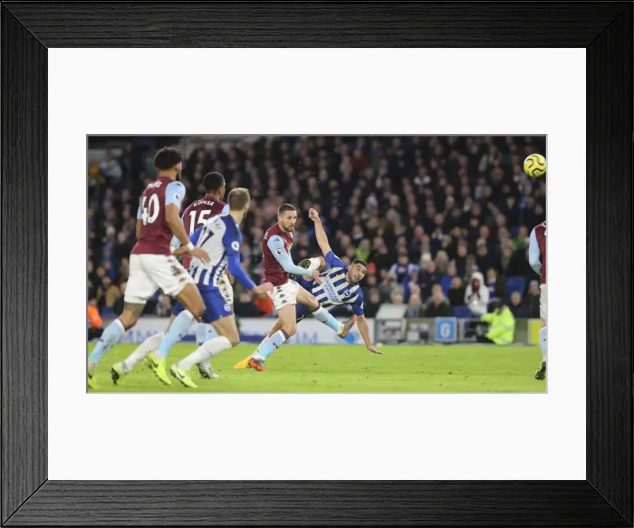 Framed Print : Brighton & Hove Albion vs. Aston Villa: A Premier League Clash at American Express Community Stadium (January 18, 2020) Framed Print : Brighton & Hove Albion vs. Aston Villa: A Premier League Clash at American Express Community Stadium (January 18, 2020)